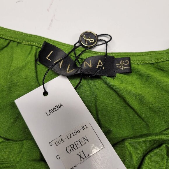 Women's Green Sleeveless Top, Stretchy Sleeveless Top, Cowl Neck Top- Size S, M - Picture 10 of 10